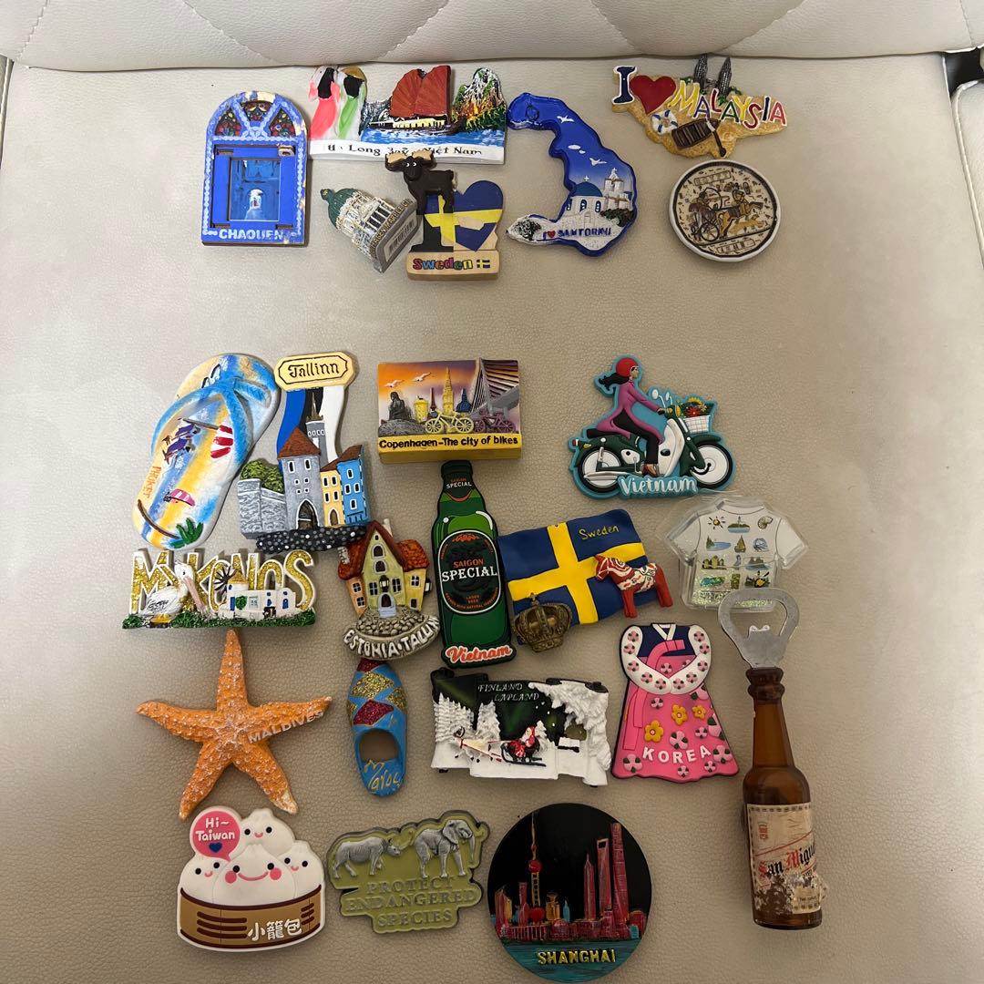 【マグネット】海外土産　世界各国セット 24個