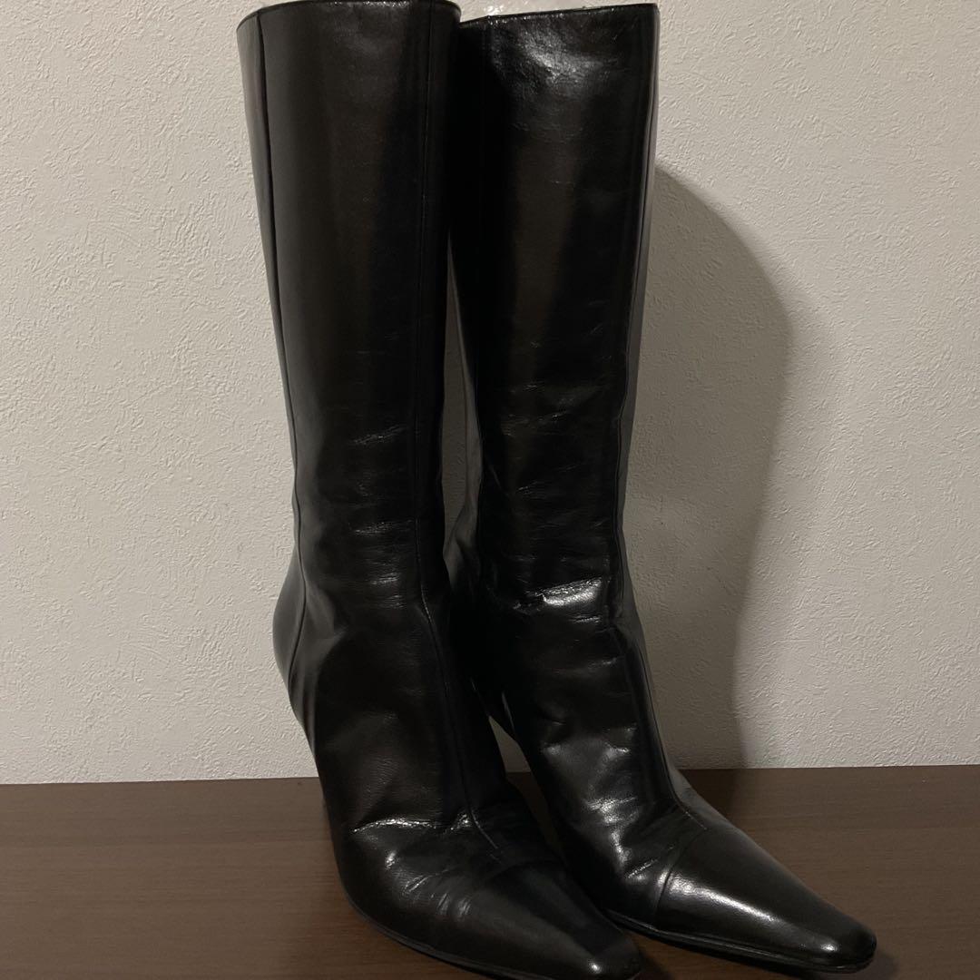 ☆開店セール☆ 人気 良品 ジミーチュウ ブーツ バッグジップ ヒール