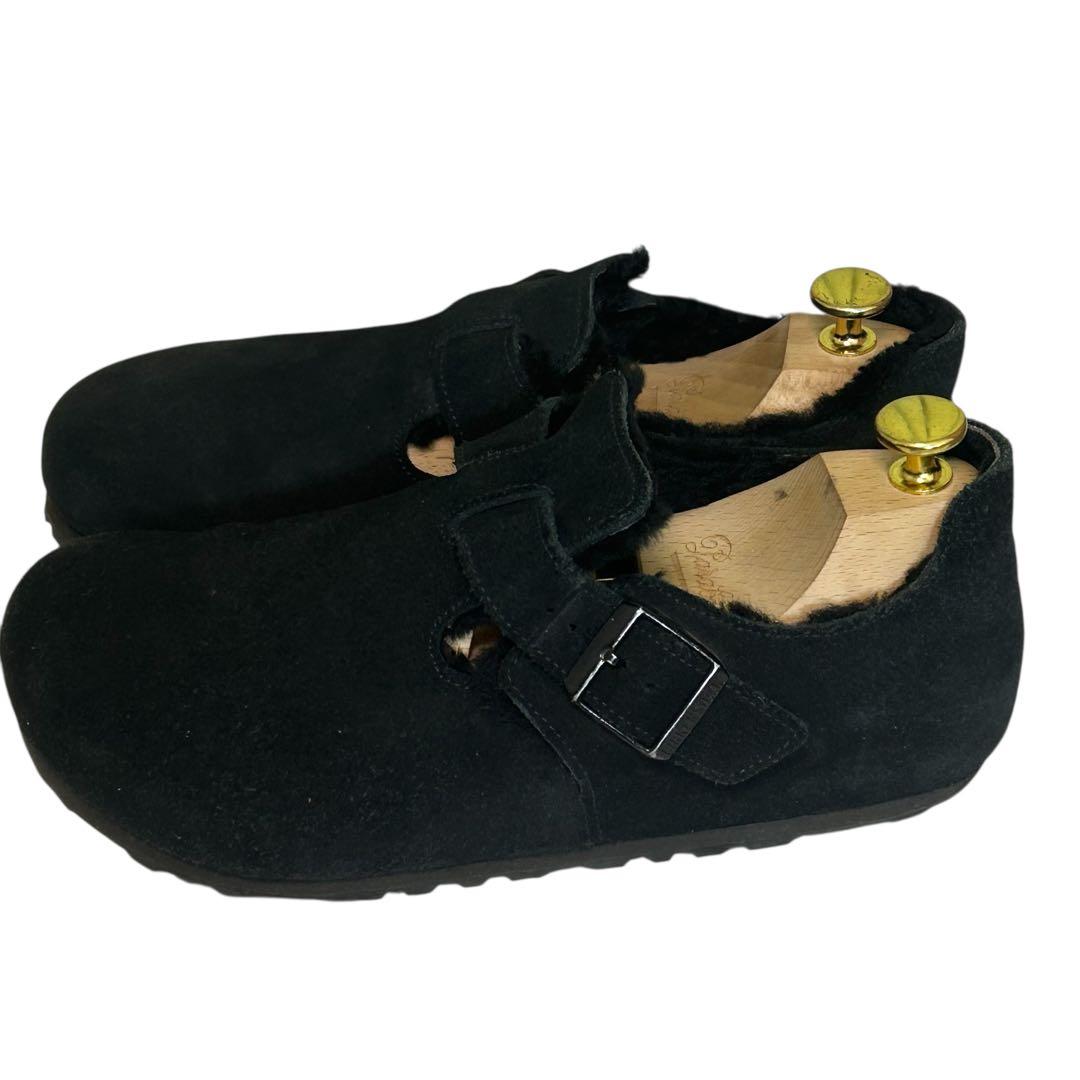 極美品 未使用級ビルケンシュトック ロンドン シアリング　ボア ブラック 25