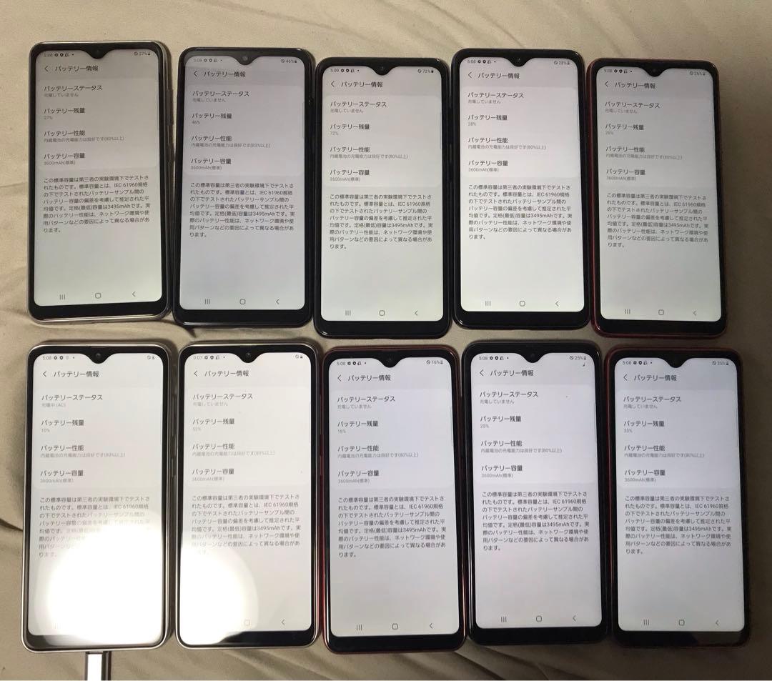 GALAXY A21 カラー3種類初期化済み10個docomo8