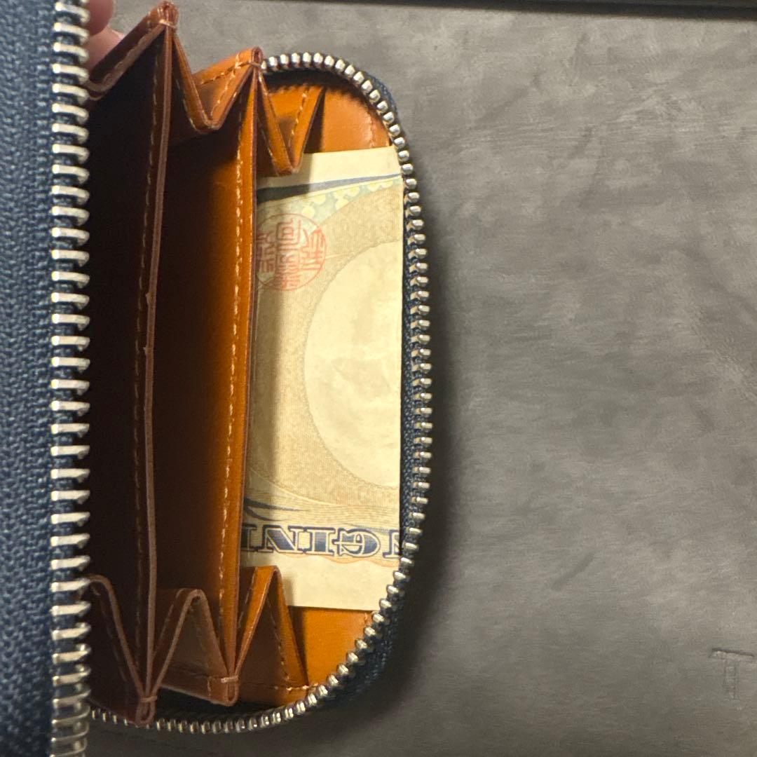 【土屋鞄】 コードバン ファスナーパース