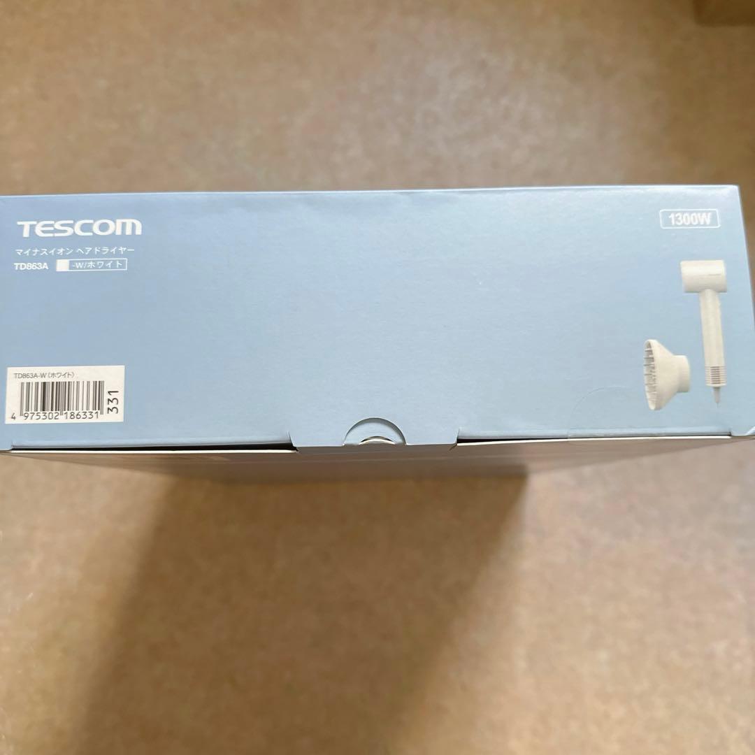 テスコム ドライヤー マイナスイオン TD863A-W