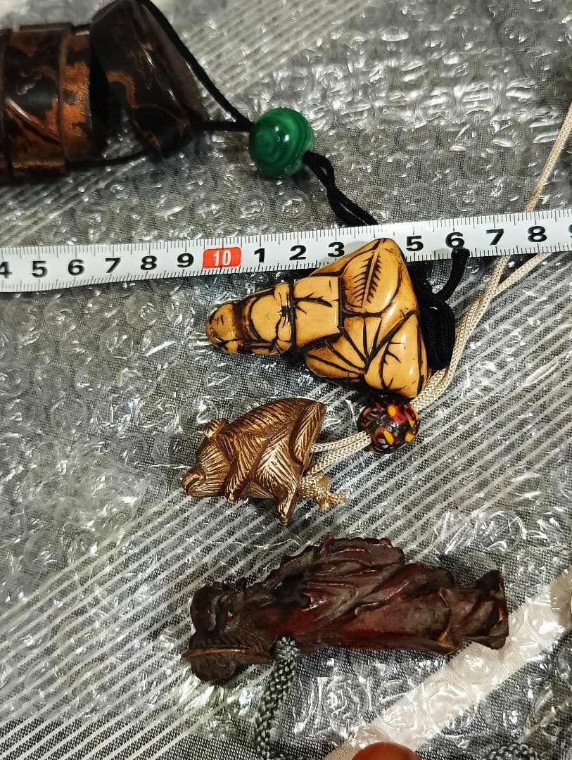 江戸時代 根付 マンモス 根付 鹿角 など 印籠