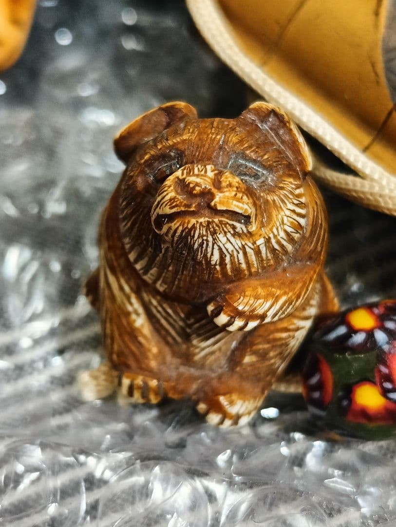 江戸時代 根付 マンモス 根付 鹿角 など 印籠