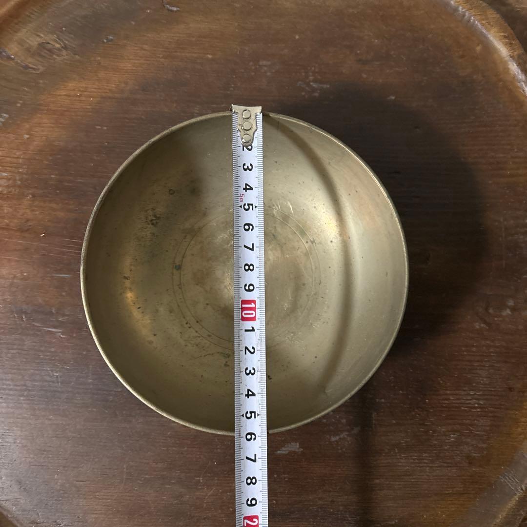 韓国　古い真鍮製の器　3点　その16アンティーク　古道具　韓国骨董　李朝