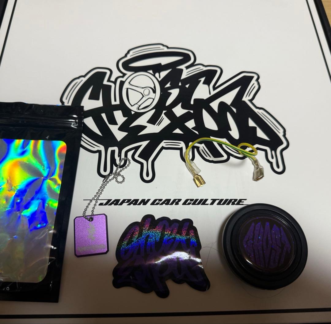 GHOST EXPOD ステアリング　sixth　purple 紫　おまけつき!