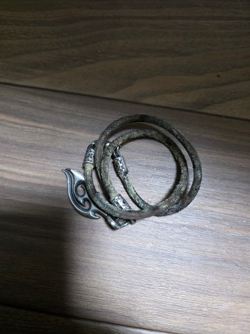 ヤマザキ専用 レザー ブレスレット シルバー装飾