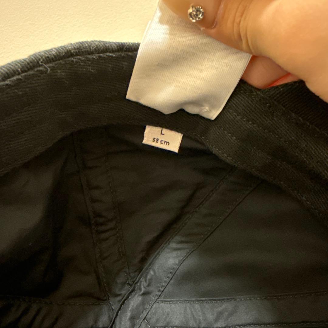 BALENCIAGA ブラック ベースボールキャップ　Lサイズ