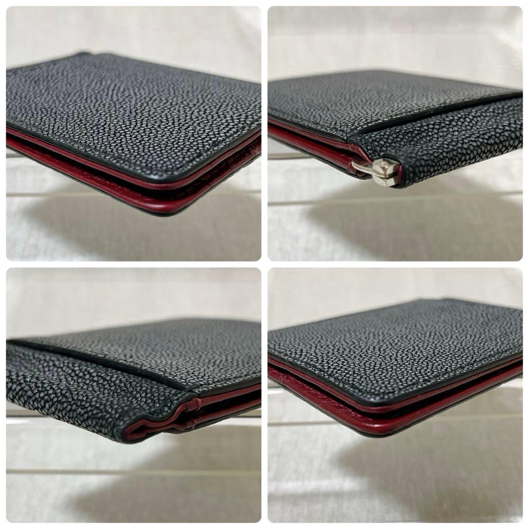 【人気完売色】バハリ マネークリップ ポリッシュ ガルーシャ エイ革 バイカラー