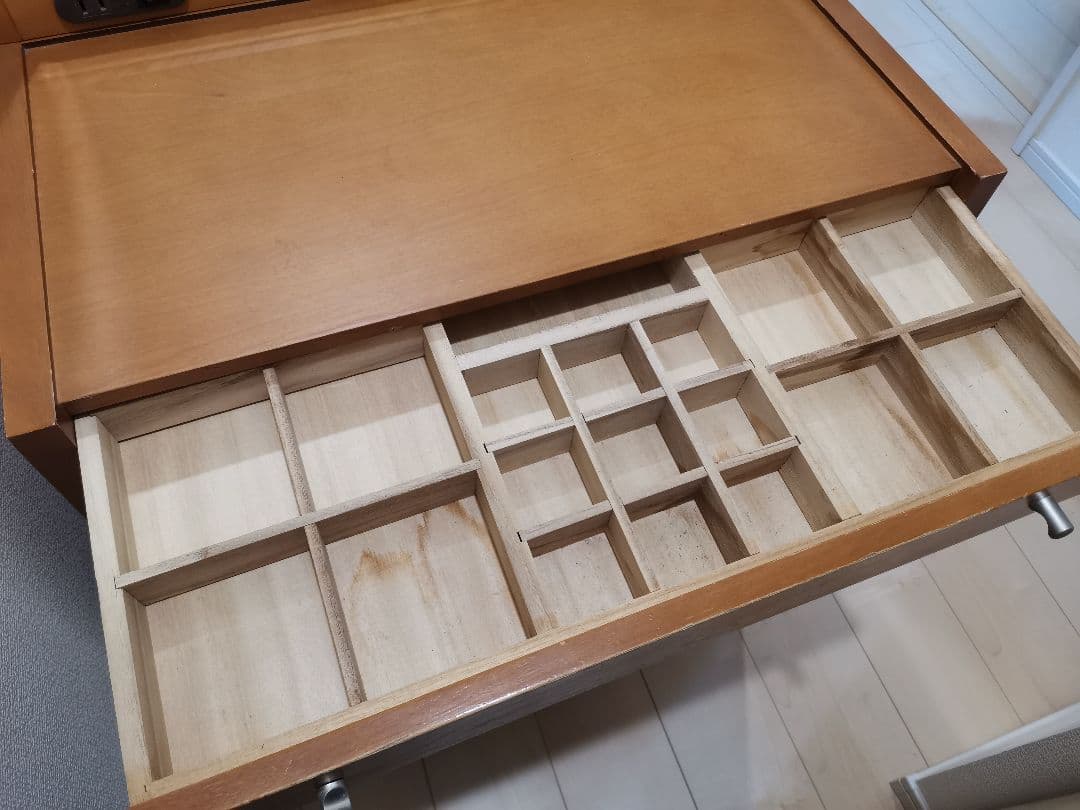 [再値下げ 最終価格] ナチュラルウッド ドレッサー・鏡台