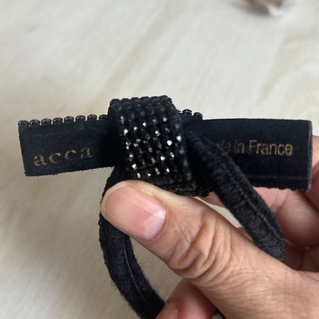 acca ドレスポニー 黒 オードリー人気 保存袋付き　現在店頭価格34650円