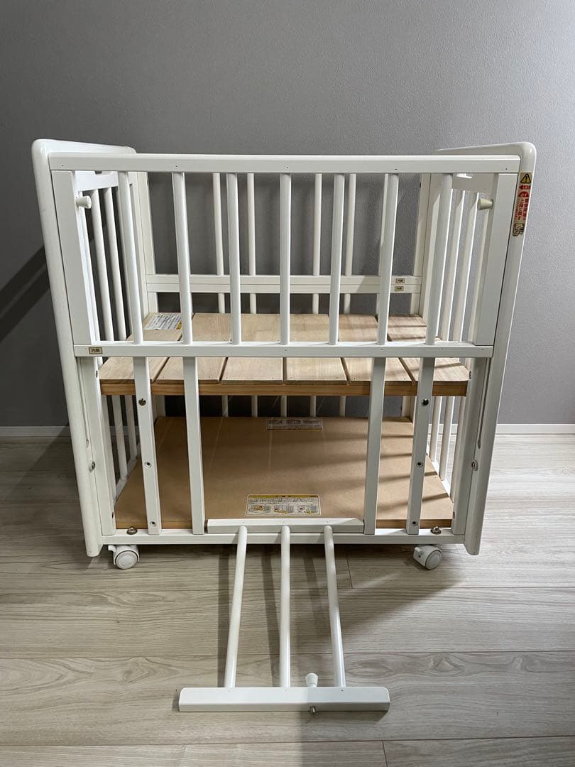 KATOJI ベビーベッド ミニ　ホワイト キャスター付き