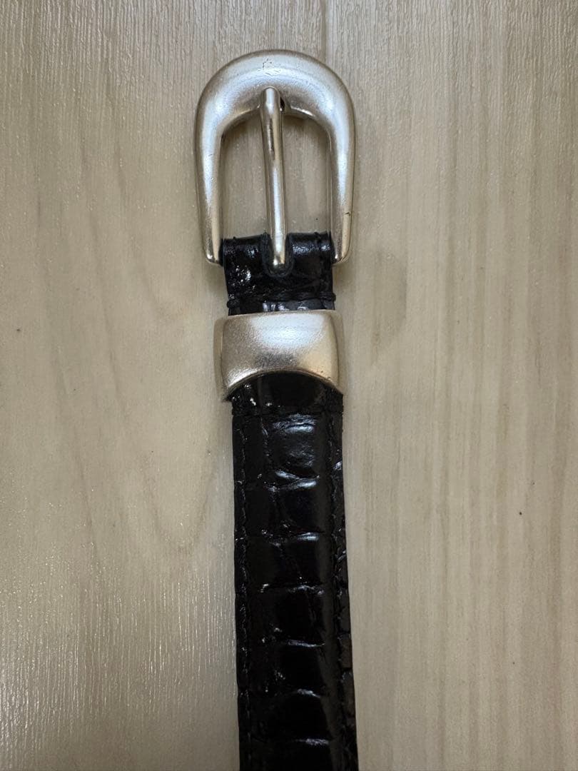 OUR LEGACY 2CM BELT クロコダイル 80