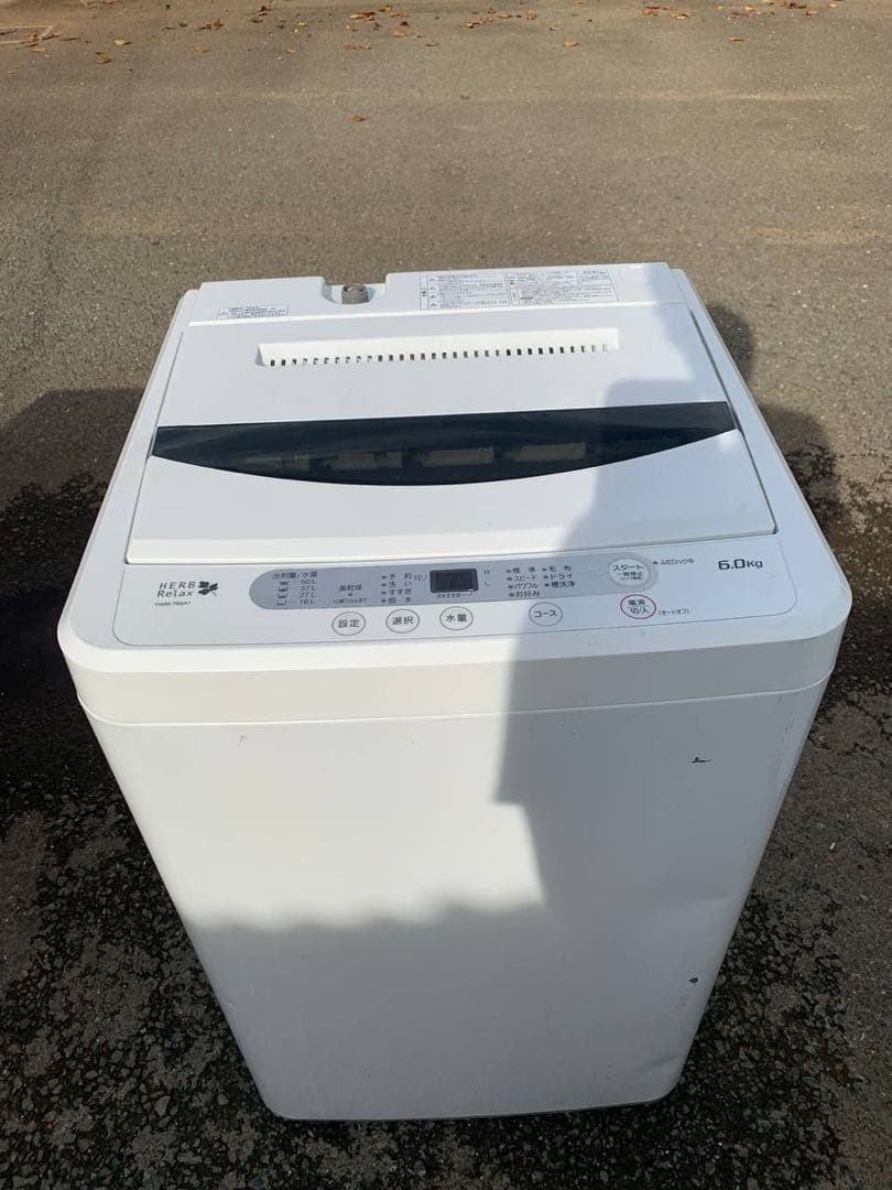 送料設置無料　YAMADA 洗濯機　YWM-T60A1