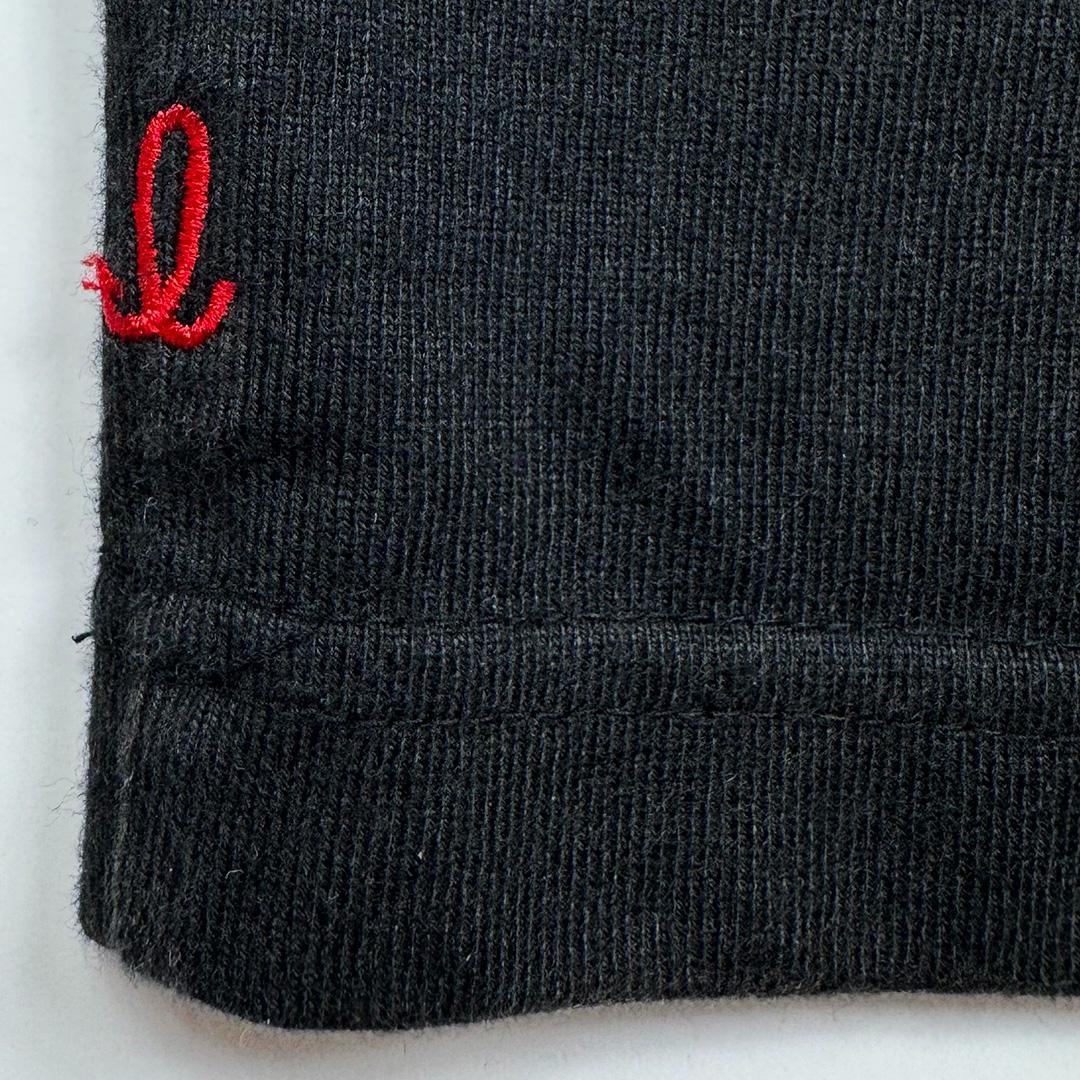 【レア】赤富士トンボ刺繍　長袖Tシャツ　ロンT黒XL◆古着ヴィンテージスカジャン