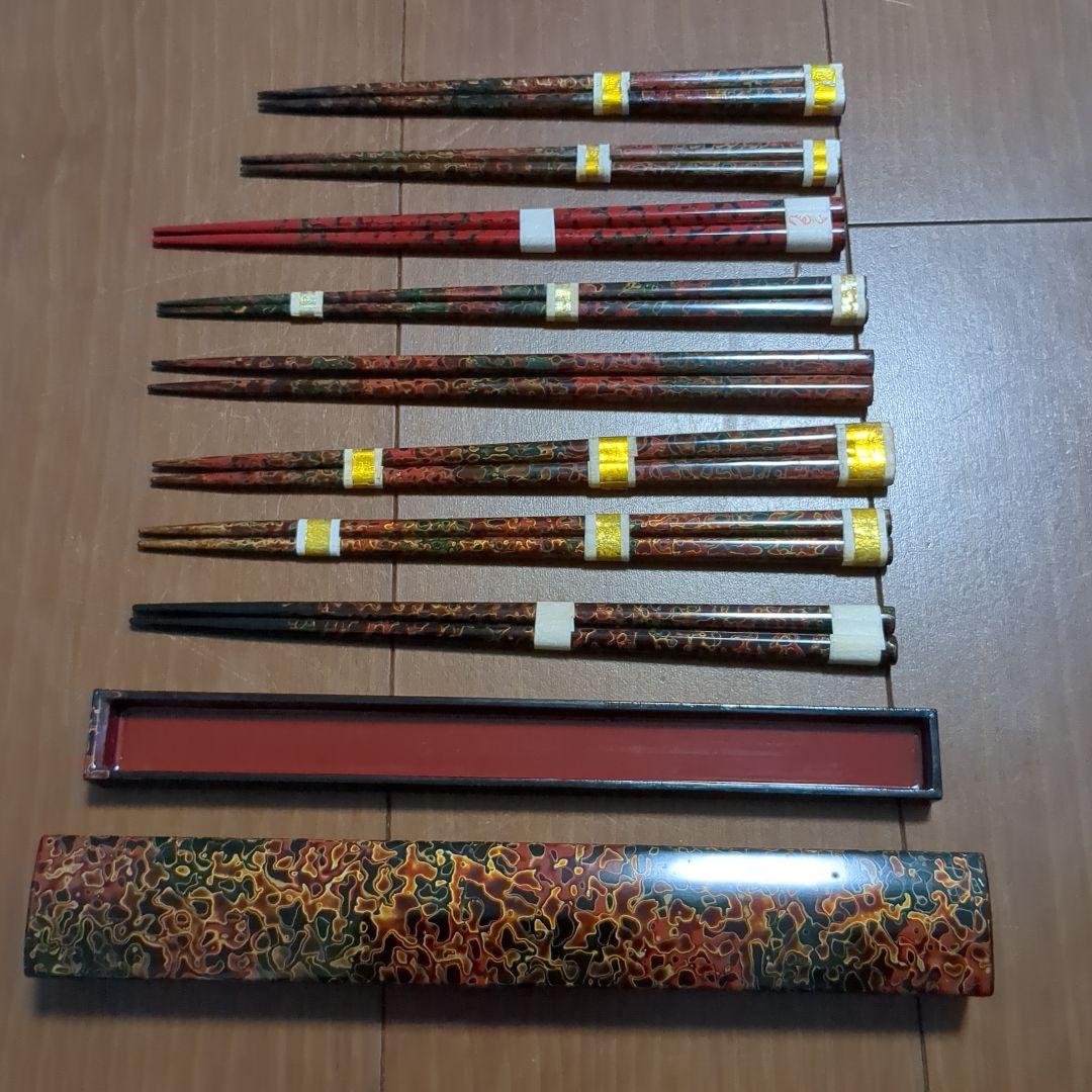 津軽塗　箸　箸入れ　漆塗り　伝統工芸　漆器　アンティーク　雑貨　小物　インテリア