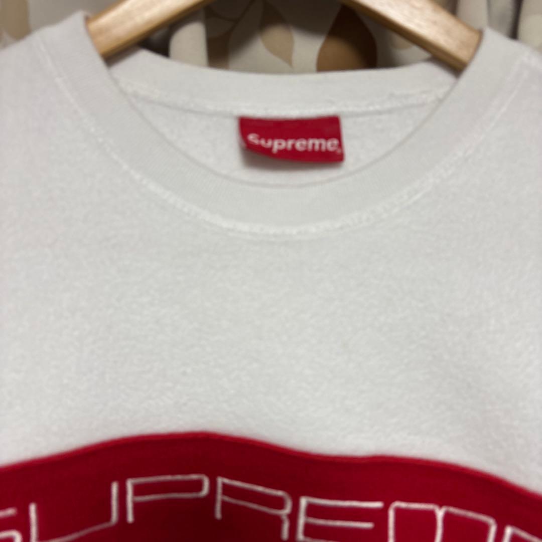 Supreme 19AW パネル ロゴ ポーラテック クルーネック フリース
