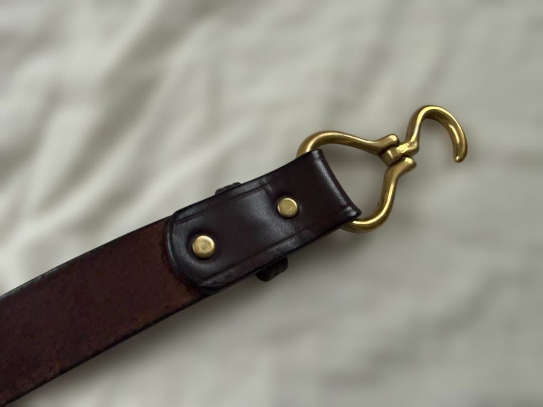 トリーレザー「Nickel Hoof Pick Belt 」34　ブラウン