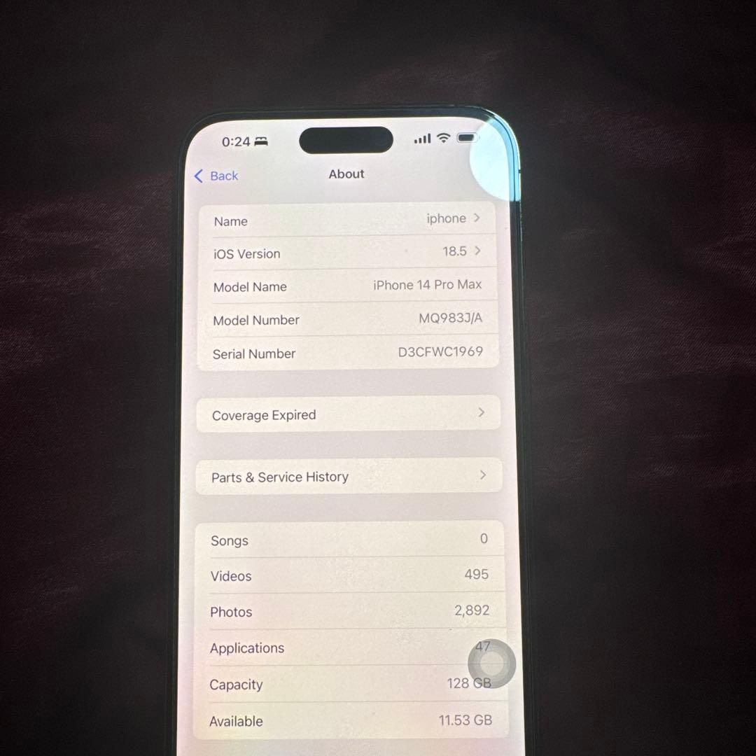 スマートフォン本体 I Phone 14 Pro Max 128GB GOLD