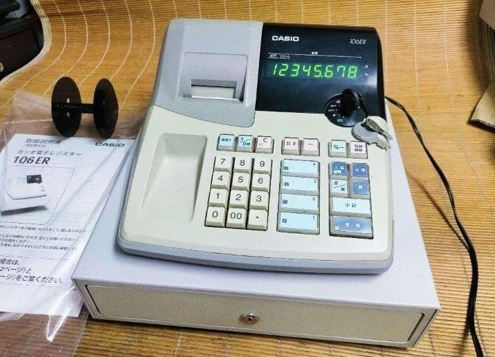 カシオレジスター　106ER　簡単便利特殊　送料込　316429