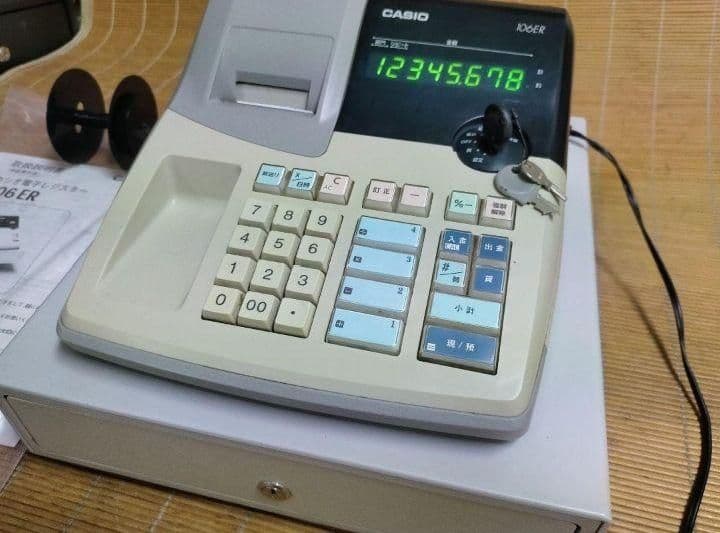 カシオレジスター　106ER　簡単便利特殊　送料込　316429