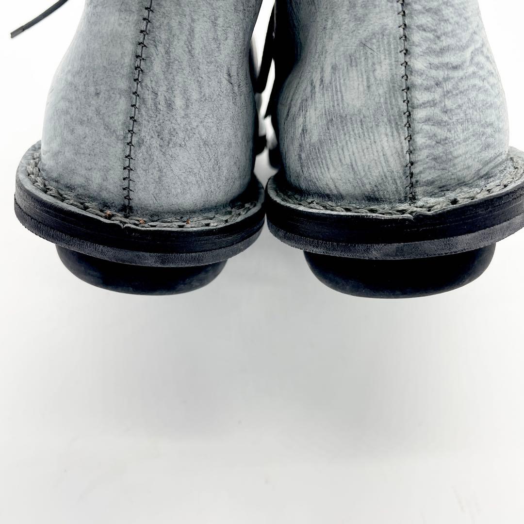 【レア】 trippen ショートブーツ レースアップ グレー レザー