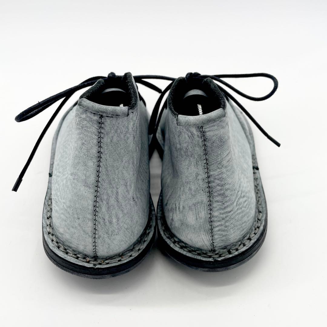 【レア】 trippen ショートブーツ レースアップ グレー レザー