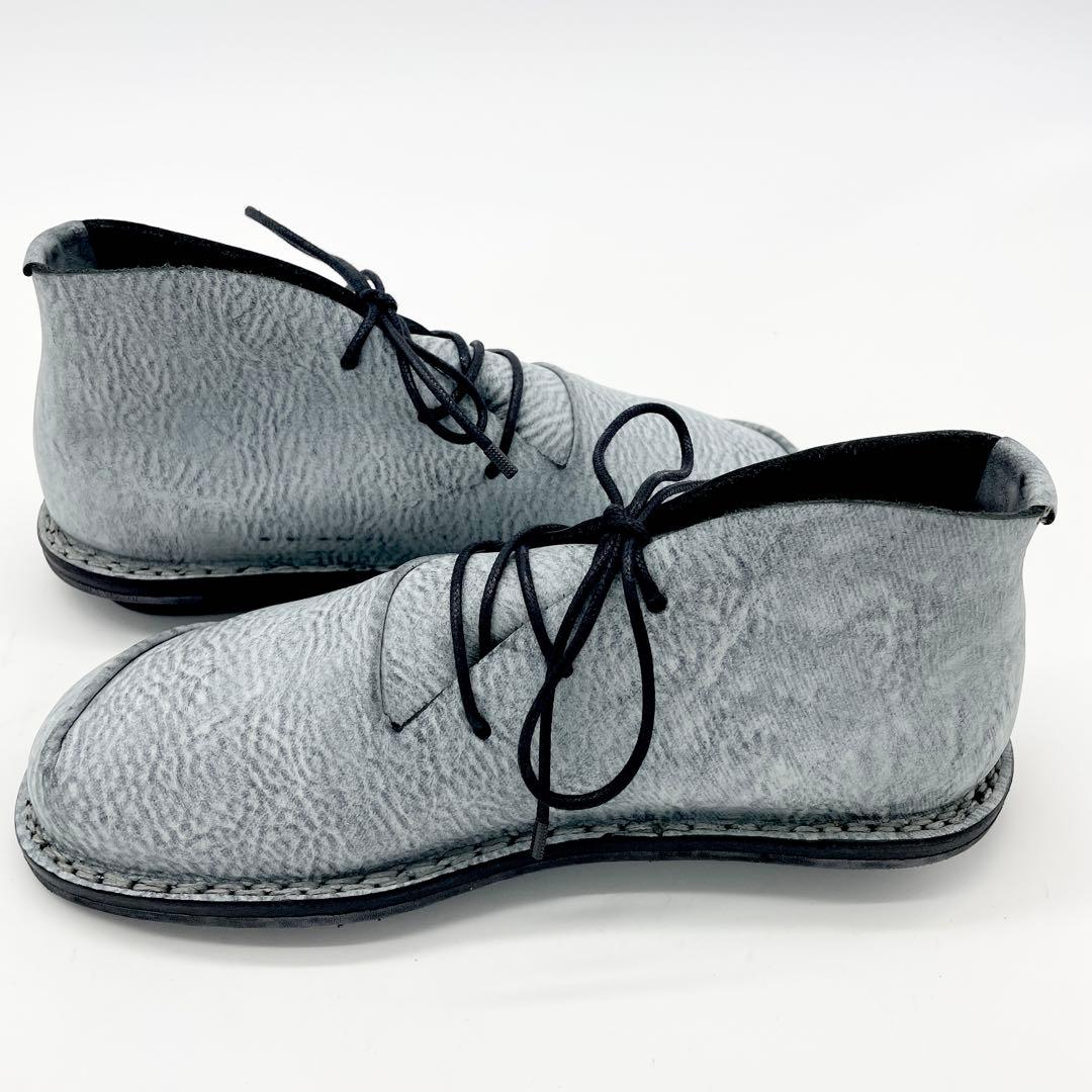 【レア】 trippen ショートブーツ レースアップ グレー レザー