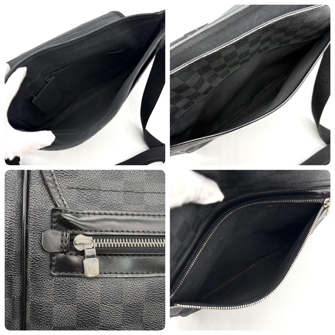ルイ ヴィトン ダミエグラフィット ダニエルMM メッセンジャーバッグ　ブラック