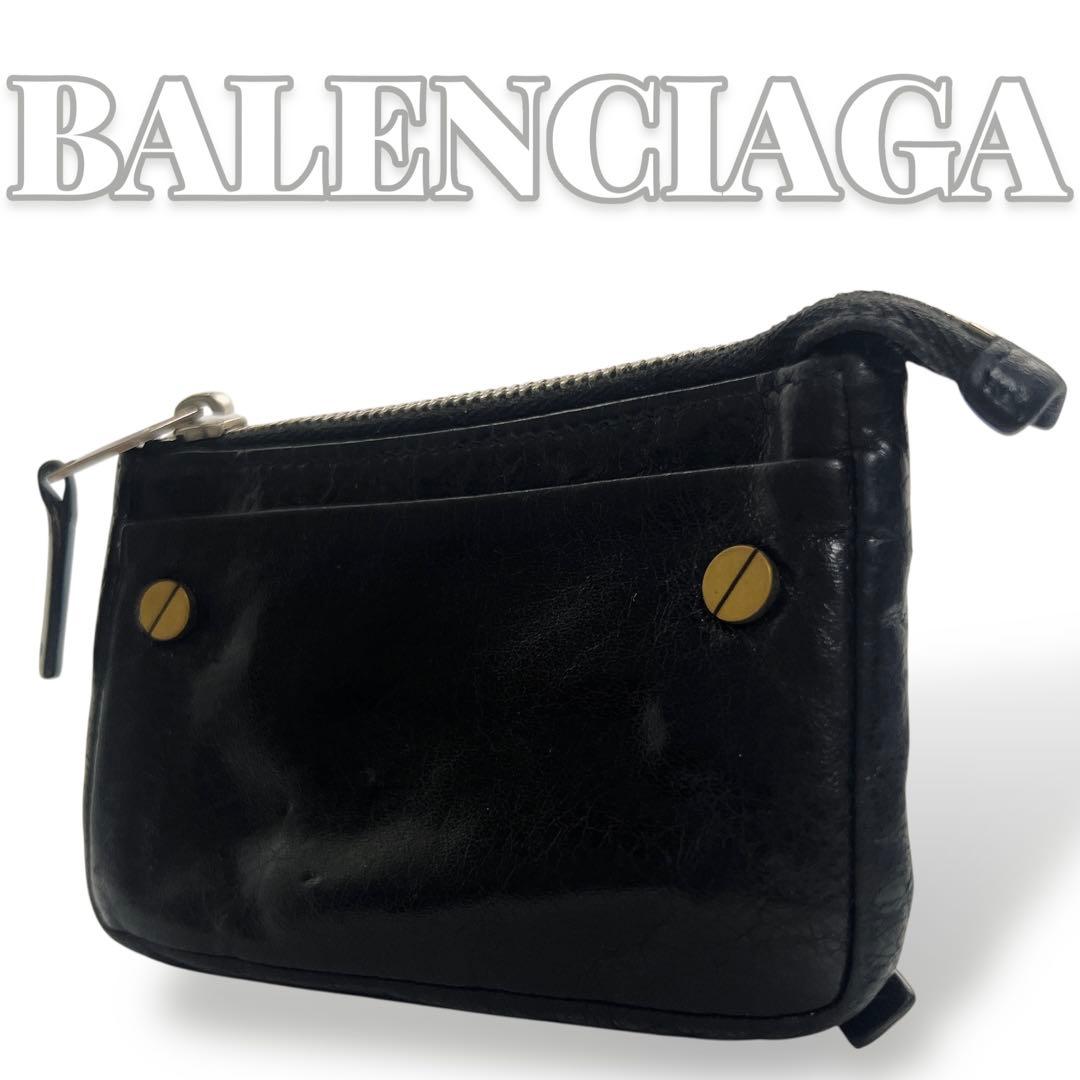 BALENCIAGA レザー ブラック ケース 7585