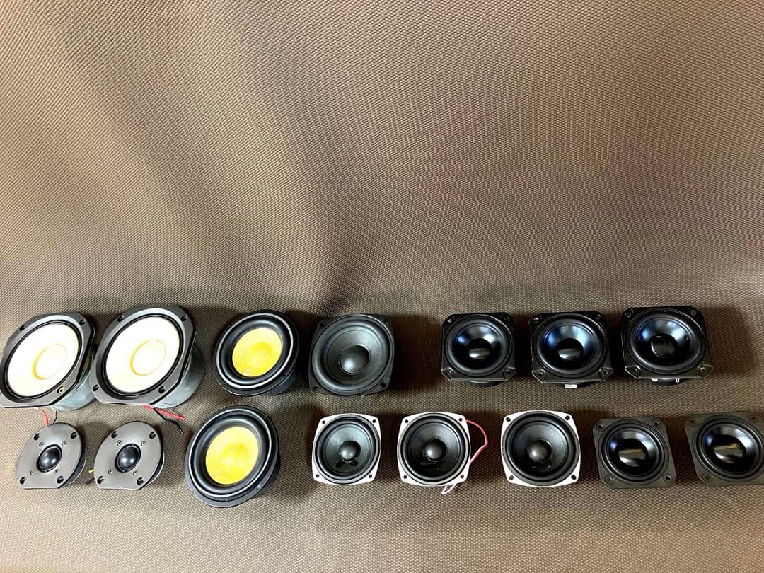 スピーカー　ユニット　フルレンジ　　等各種（改定／ユニット追加、価格据え置き）