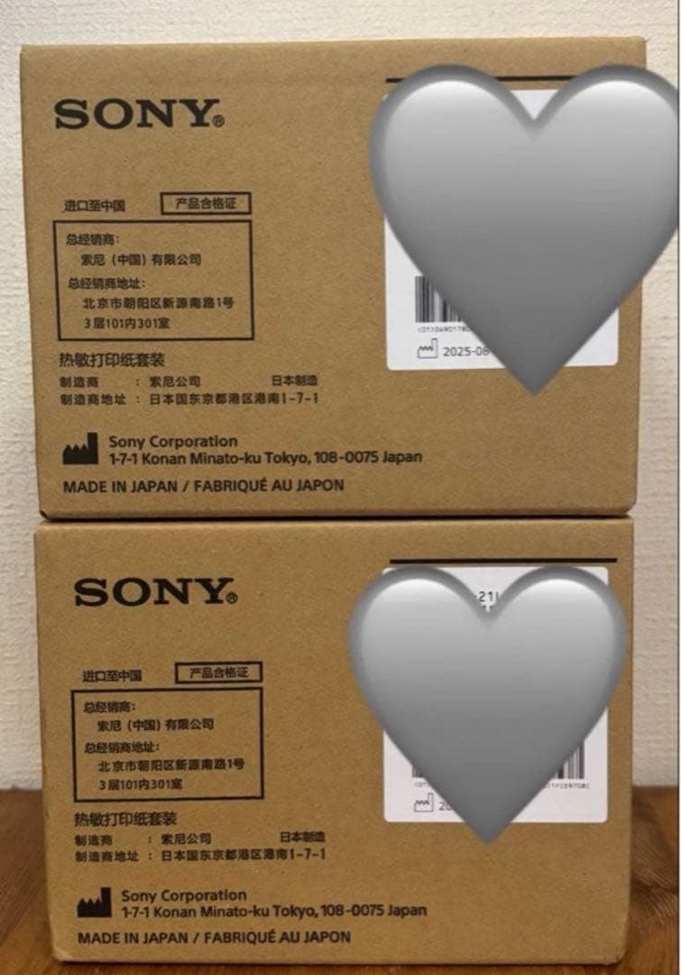 Sony ソニー　UPC-21L　カラープリントパック（Lサイズ）　2箱セット