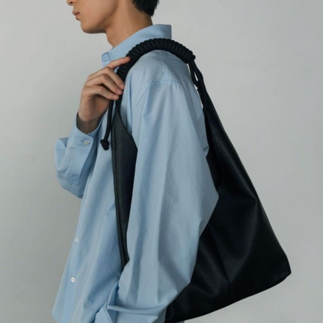 【新品未使用】LURAKU シンセティックレザーロープハンドルバッグ