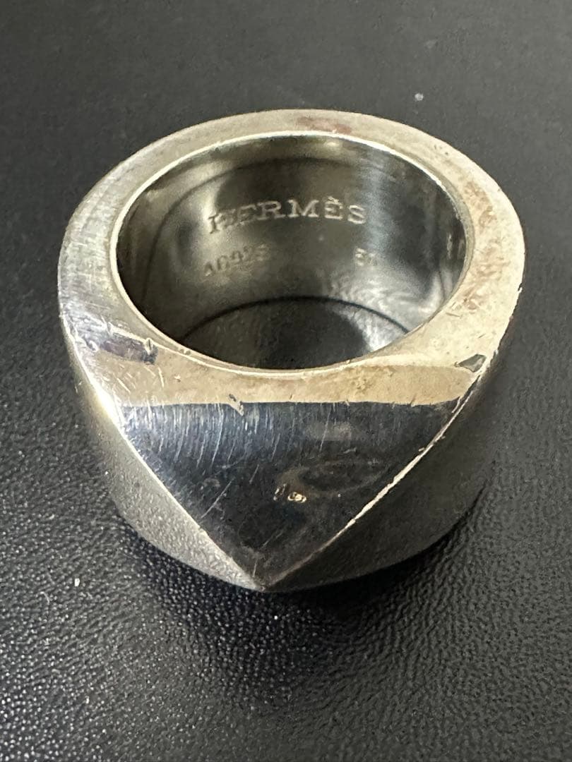 HERMES Medor メドール #50 10号　ヴィンテージ　リング
