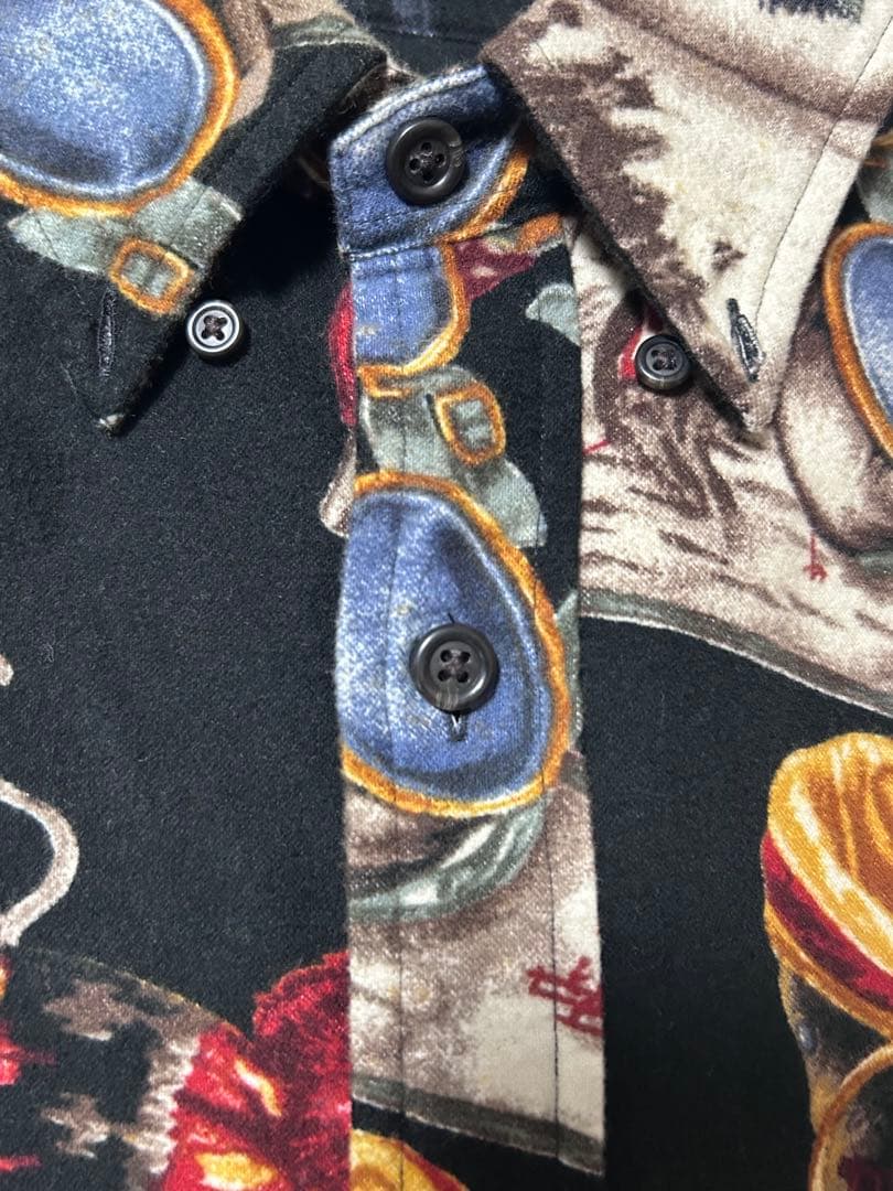 RALPH LAUREN ラルフローレン ポロスキー　総柄　起毛シャツ