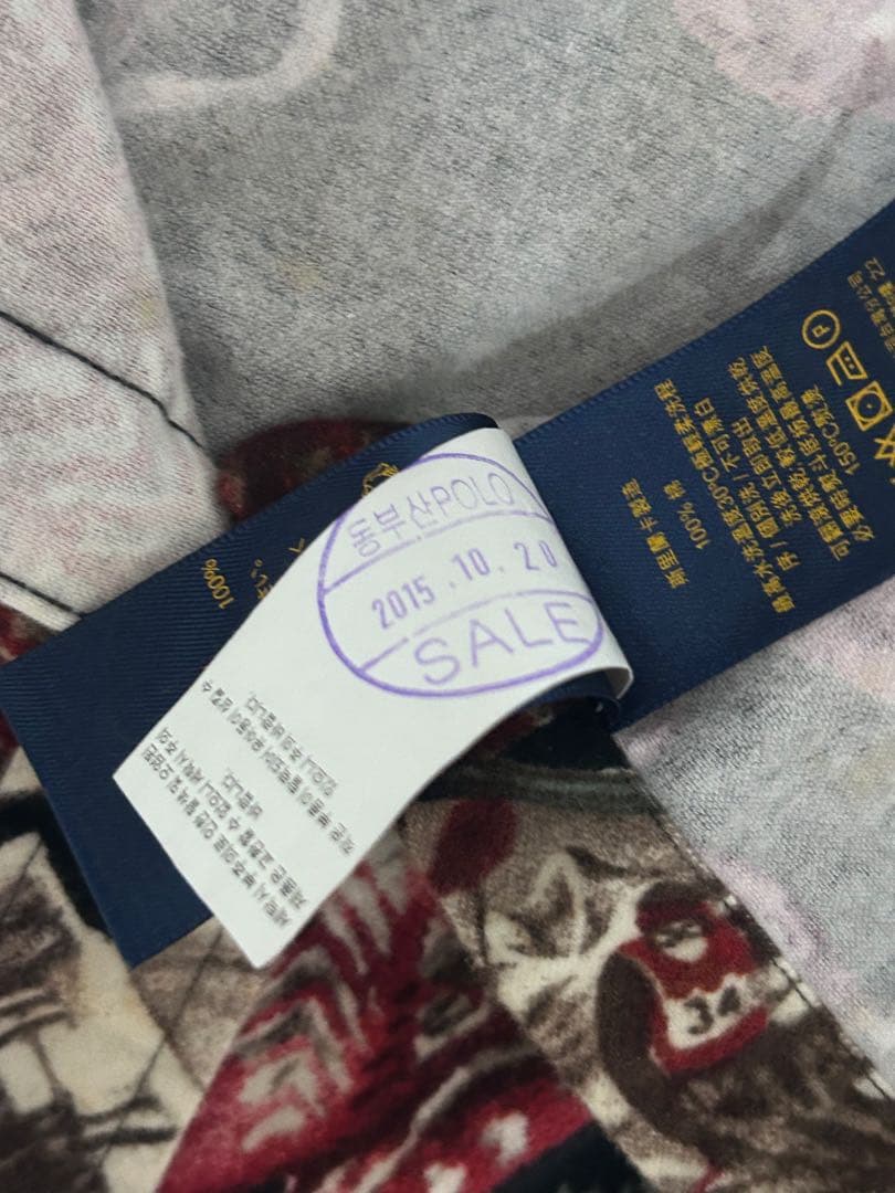 RALPH LAUREN ラルフローレン ポロスキー　総柄　起毛シャツ