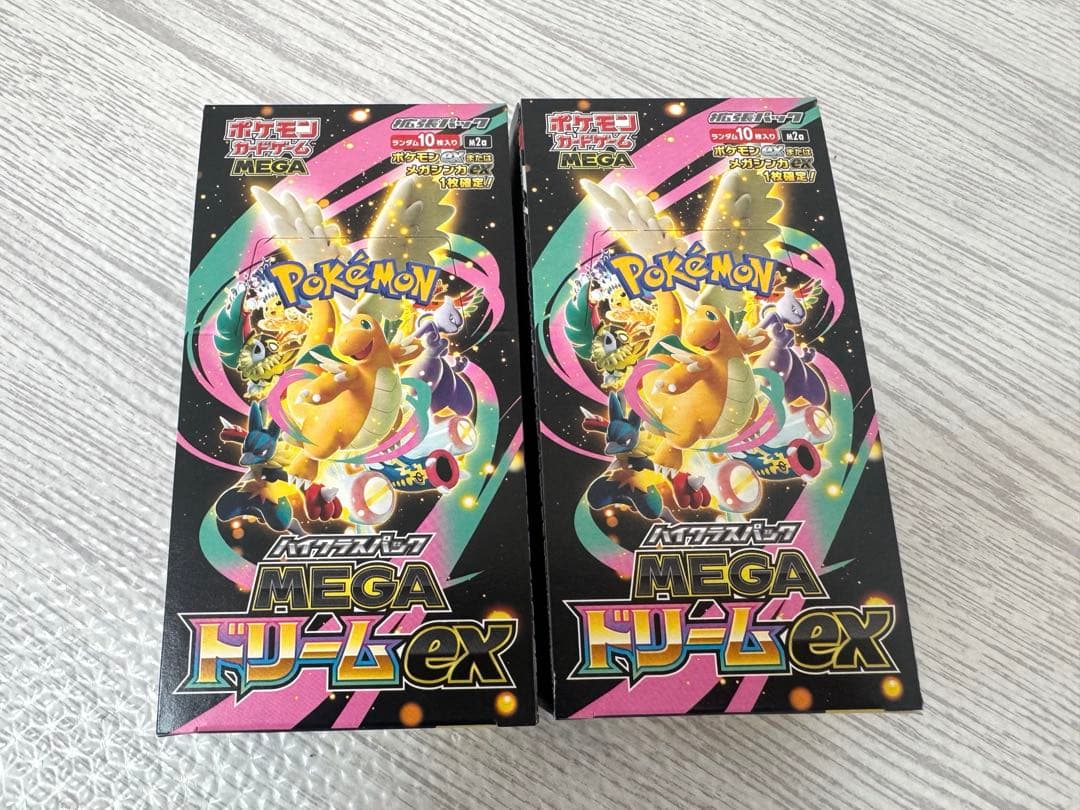 ポケモンカードゲーム　メガドリームBOX新品未開封シュリンクなし　ぺりぺりあり