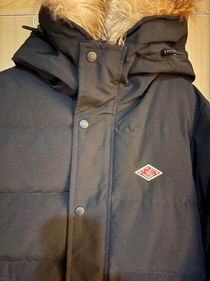 DANTON フード付きロングダウンジャケット