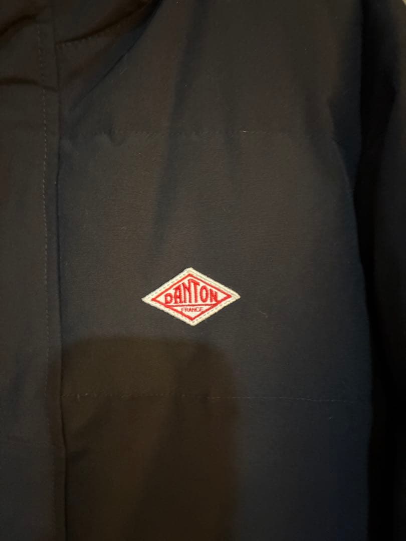 DANTON フード付きロングダウンジャケット