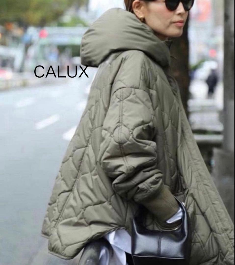 極美品　キャラクス　CALUX キルティングジャケット　カーキ
