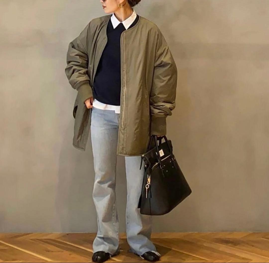 極美品　キャラクス　CALUX キルティングジャケット　カーキ