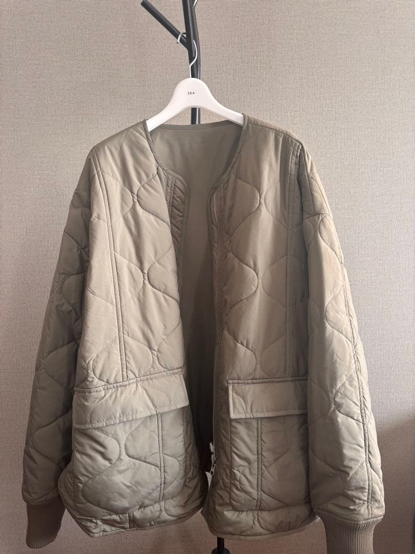 極美品　キャラクス　CALUX キルティングジャケット　カーキ
