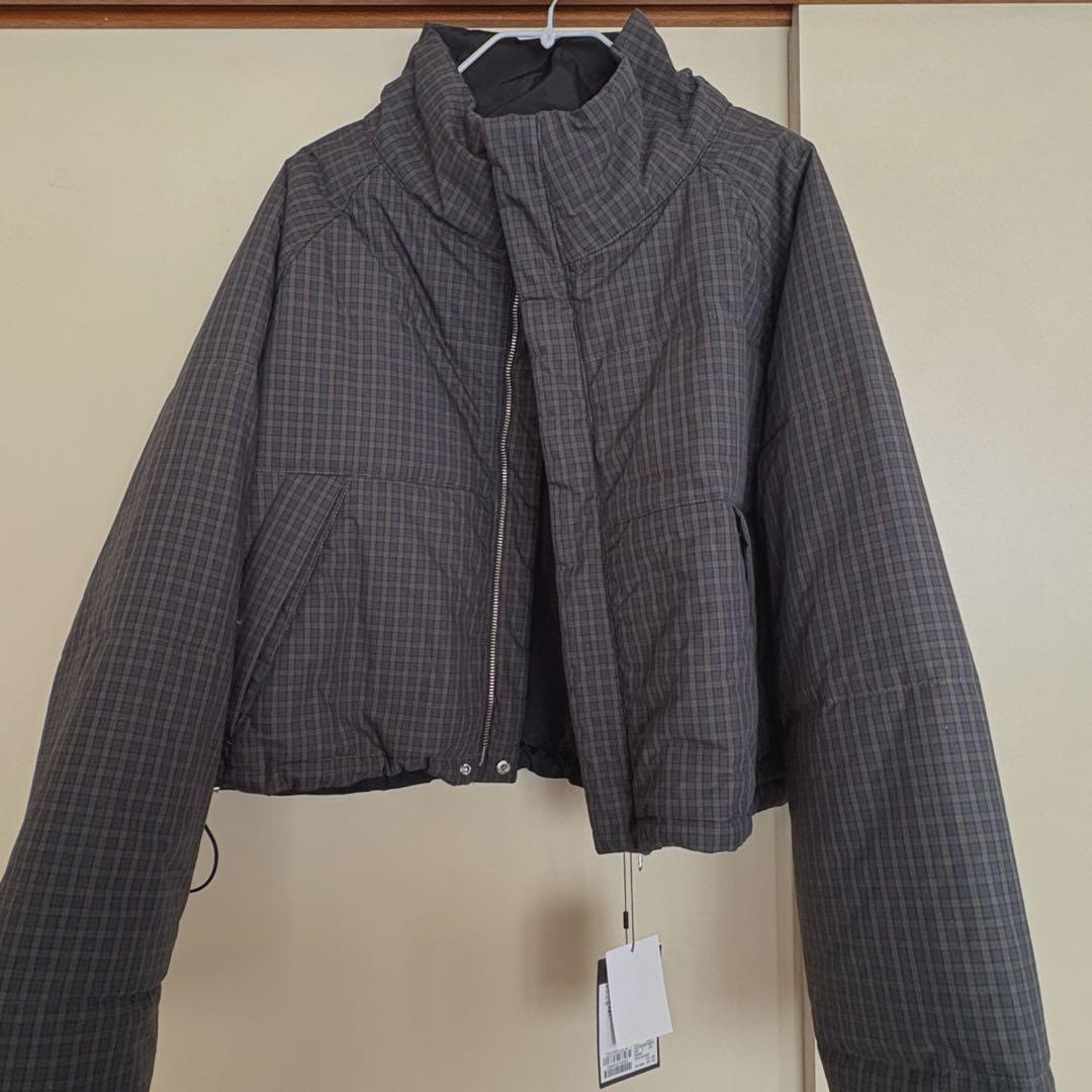 kastane チェック中綿リバーシブルアウター S