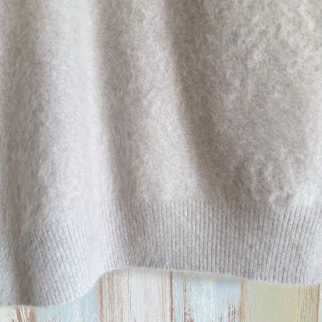 ユナイテッドアローズ ニット クルーネック グレー ウール