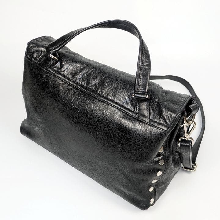 【美品】ザネラート ポスティーナ M 2way ショルダーバッグ ANNI50