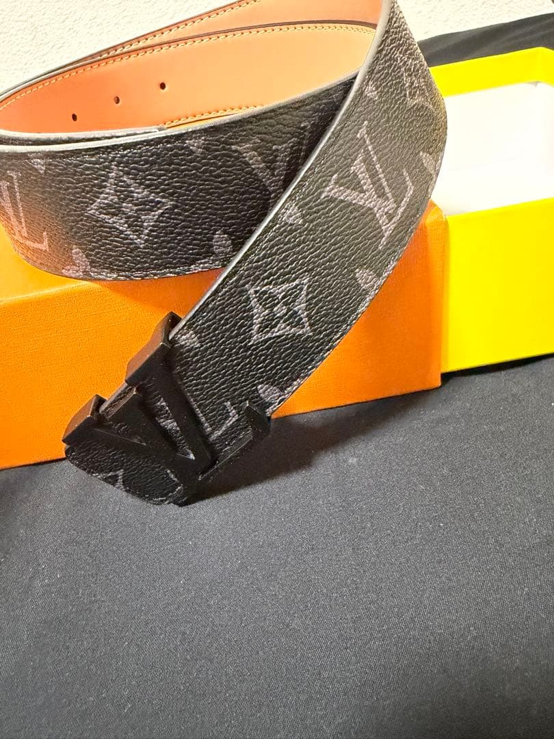 ルイヴィトン LV ベルト 美品 モノグラム 箱・保存袋付 あんしん鑑定
