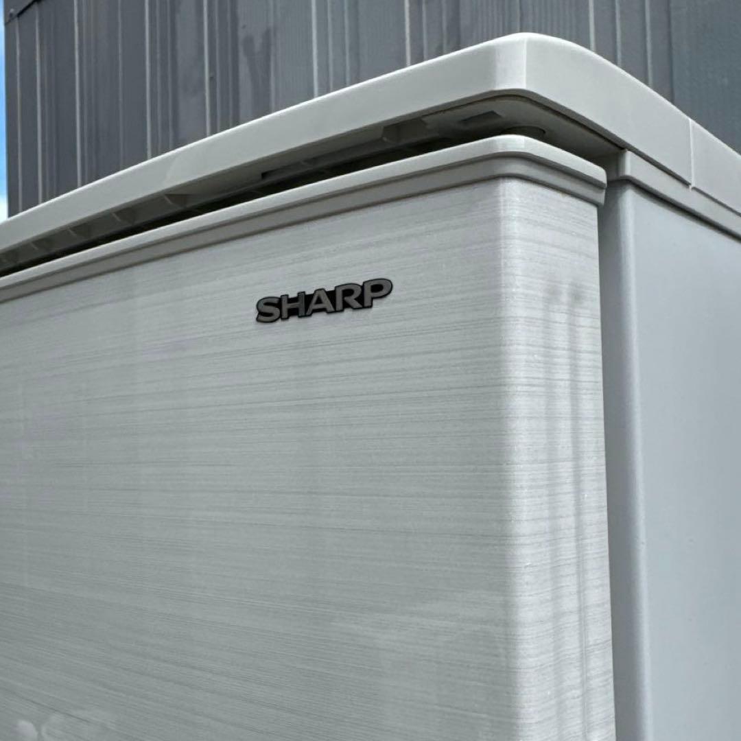 SHARP 冷蔵庫 2ドア つけかえどっちもドア 137L 木目調ホワイト