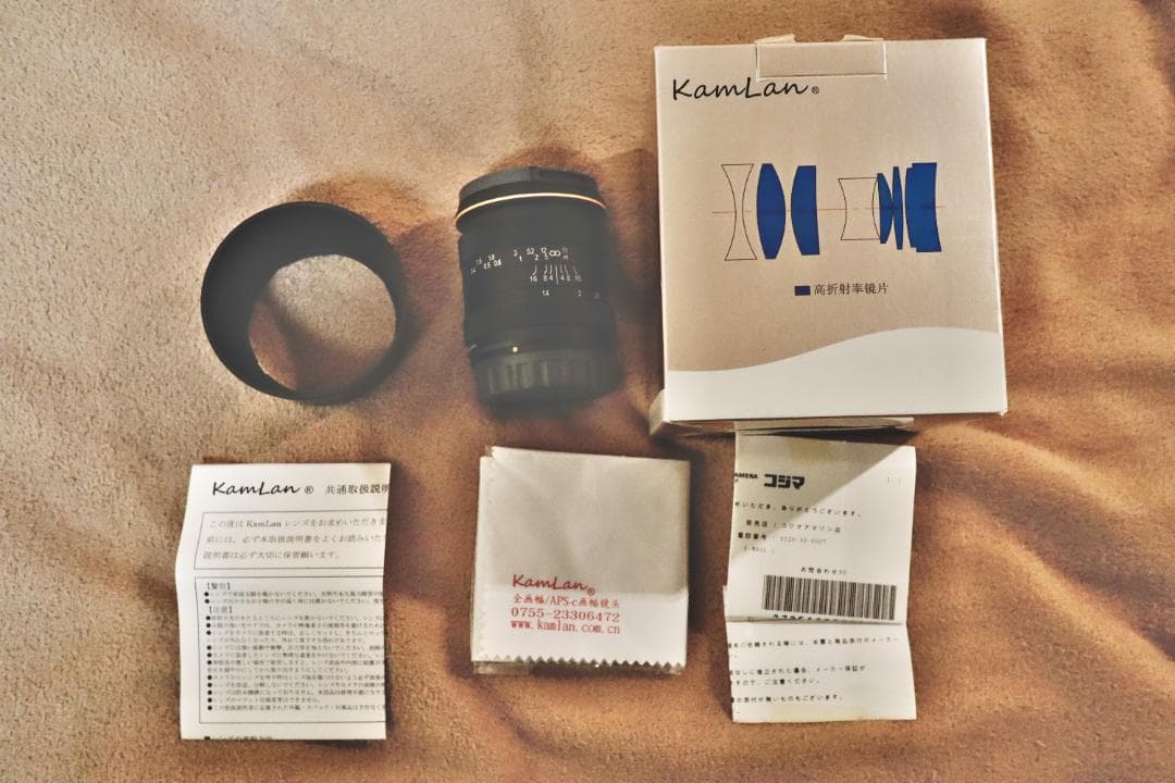 ほぼ新品KAMLAN 28mm F1.4 EF-M保証付き　キヤノンEOSM用