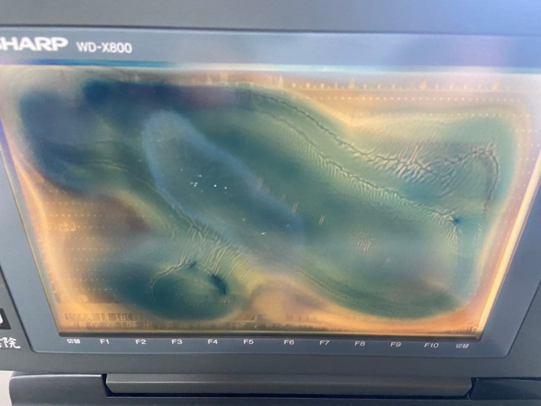 画面ジャンク　SHARP シャープ　ワープロ　WD-X800