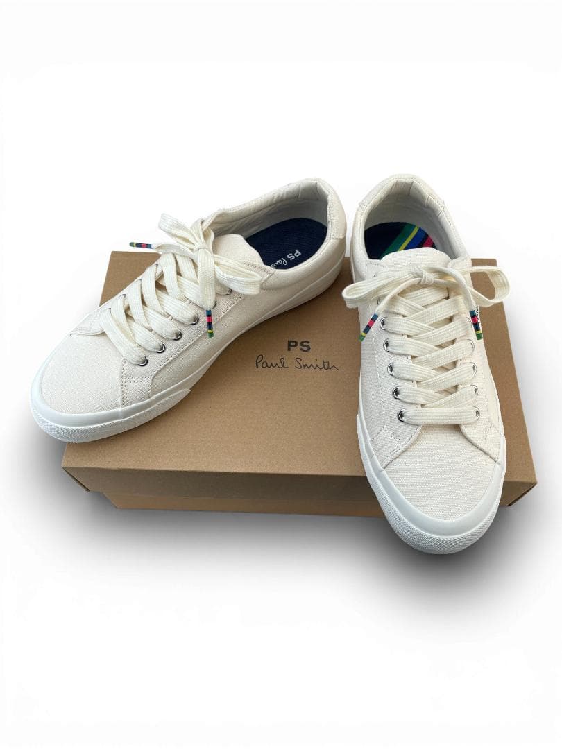 【新品レア】Paul Smith スニーカー AMOS ホワイト 正規品 箱付き